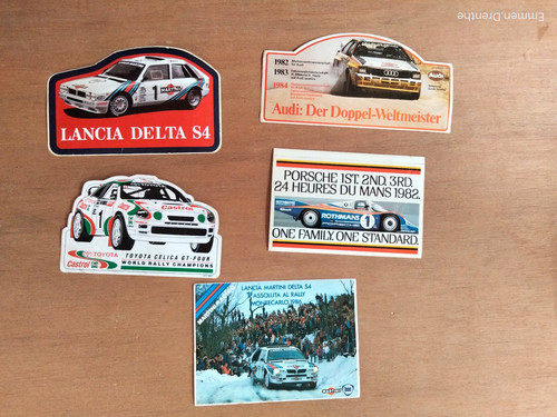 Vecchio adesivo auto - , rally