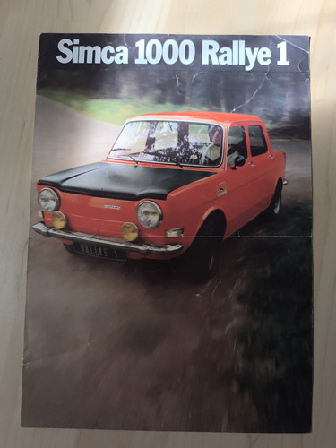 Simca rally depliant 1973 - simca,